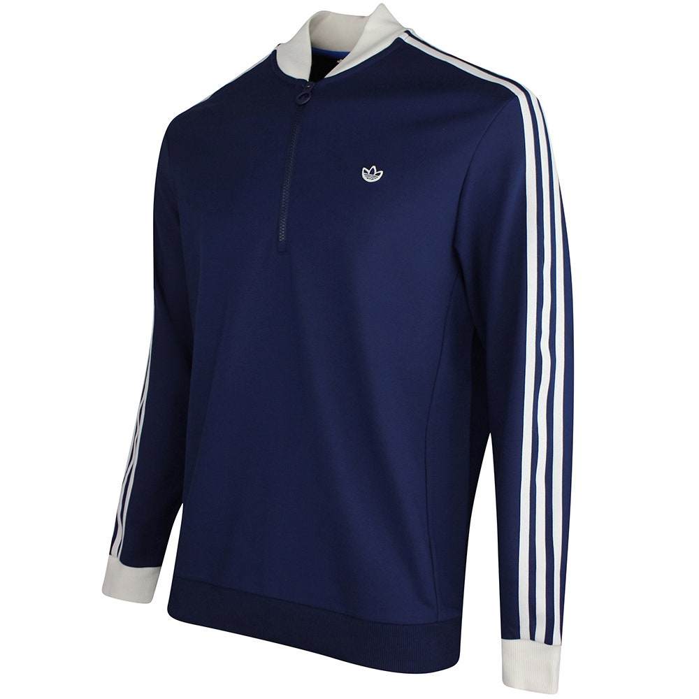 adidas Golf Originals - 3 Stripe QZ Pullover - N. Indigo - Chalk SS26