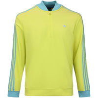 adidas Golf Originals - 3 Stripe QZ Pullover - Pure Lemon AW26