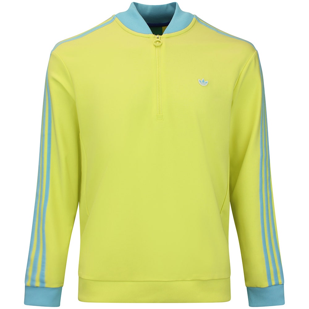adidas Golf Originals - 3 Stripe QZ Pullover - Pure Lemon AW26