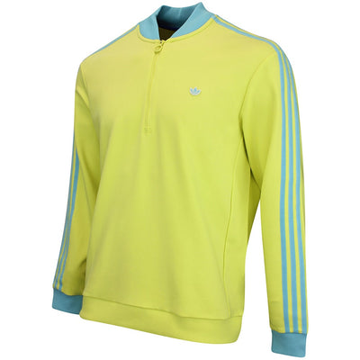 adidas Golf Originals - 3 Stripe QZ Pullover - Pure Lemon AW26