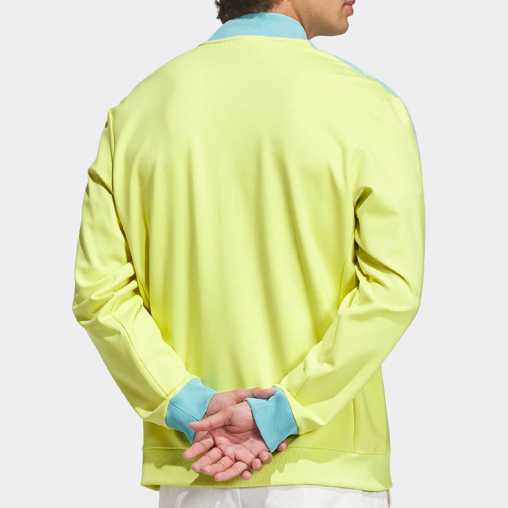 adidas Golf Originals - 3 Stripe QZ Pullover - Pure Lemon AW26