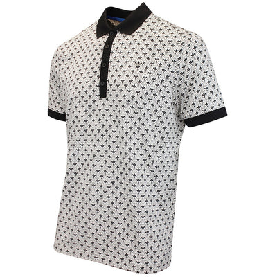adidas Golf Originals - All Over Trefoil Polo - Black AW26
