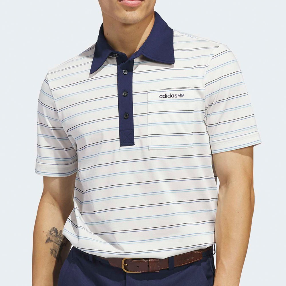 adidas Golf Originals - Archive Stripe Polo - Chalk White SS26