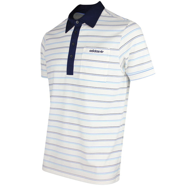 adidas Golf Originals - Archive Stripe Polo - Chalk White SS26