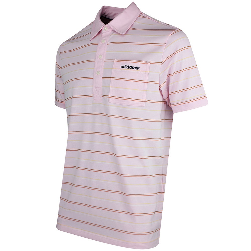 adidas Golf Originals - Archive Stripe Polo - Clear Pink SS26