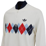 adidas Golf Originals - Argyle Print QZ Pullover - Chalk White SS25
