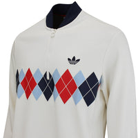 adidas Golf Originals - Argyle Print QZ Pullover - Chalk White SS25