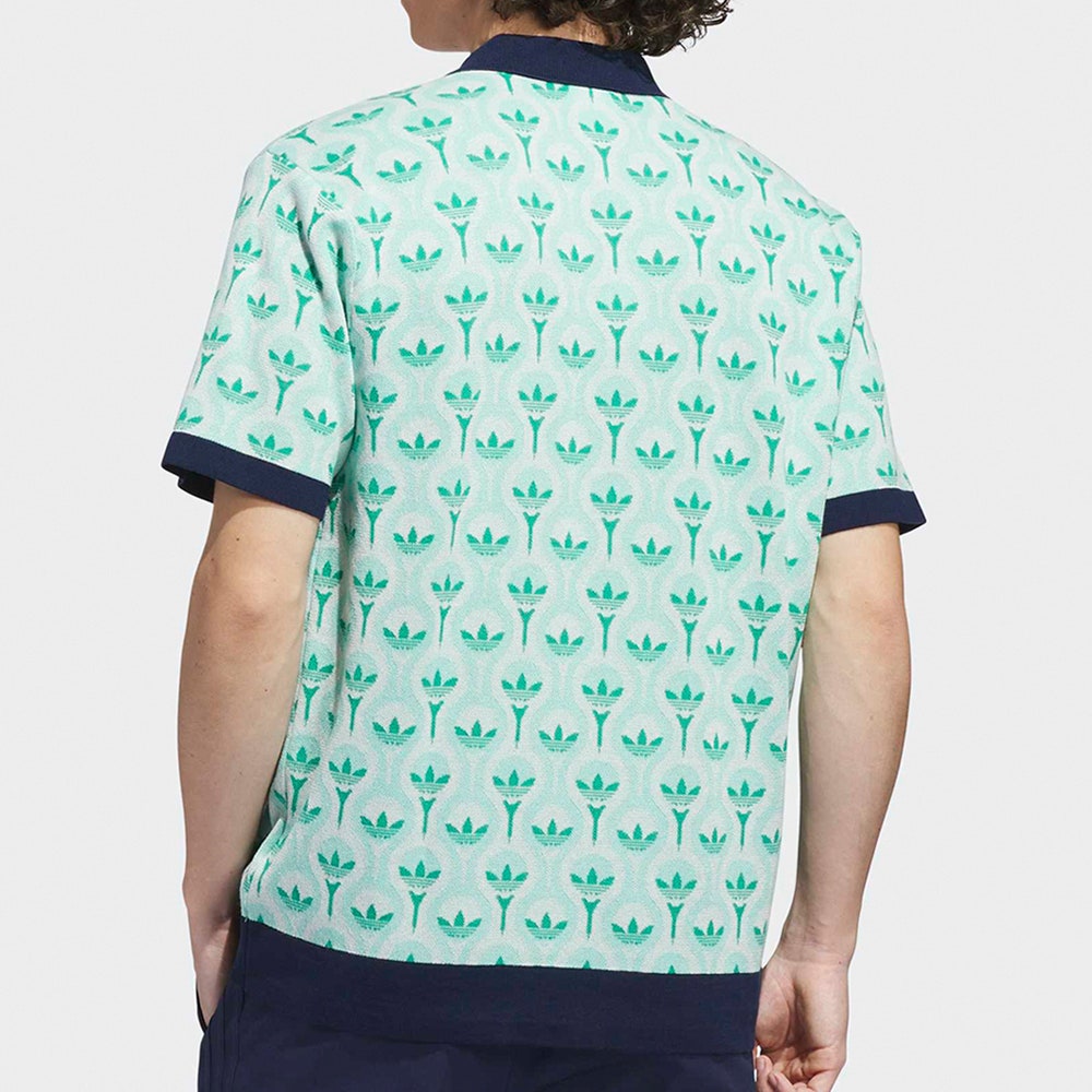 adidas Golf Originals - Knitted Button Up - Clear Mint SS26