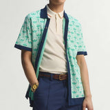 adidas Golf Originals - Knitted Button Up - Clear Mint SS26