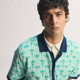 adidas Golf Originals - Knitted Button Up - Clear Mint SS26
