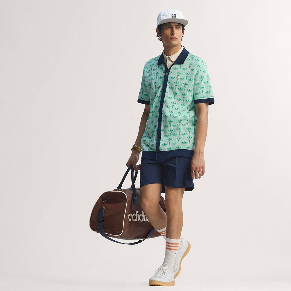 adidas Golf Originals - Knitted Button Up - Clear Mint SS26
