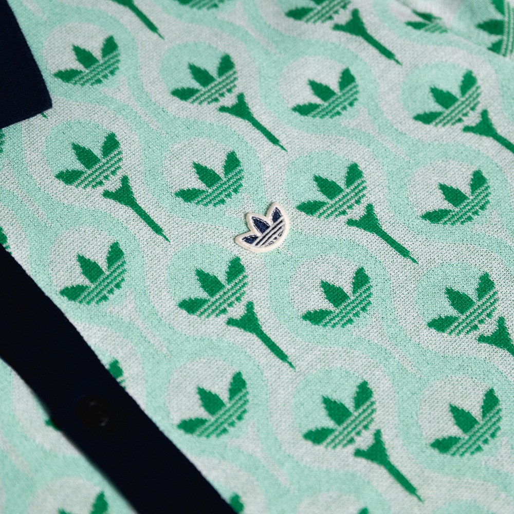 adidas Golf Originals - Knitted Button Up - Clear Mint SS26