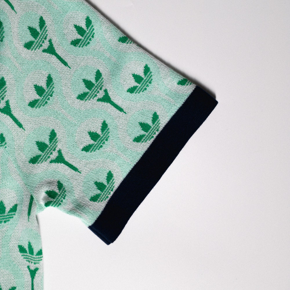 adidas Golf Originals - Knitted Button Up - Clear Mint SS26