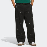 adidas Golf Originals - Loose Fit Embroidered Pants - Black AW26
