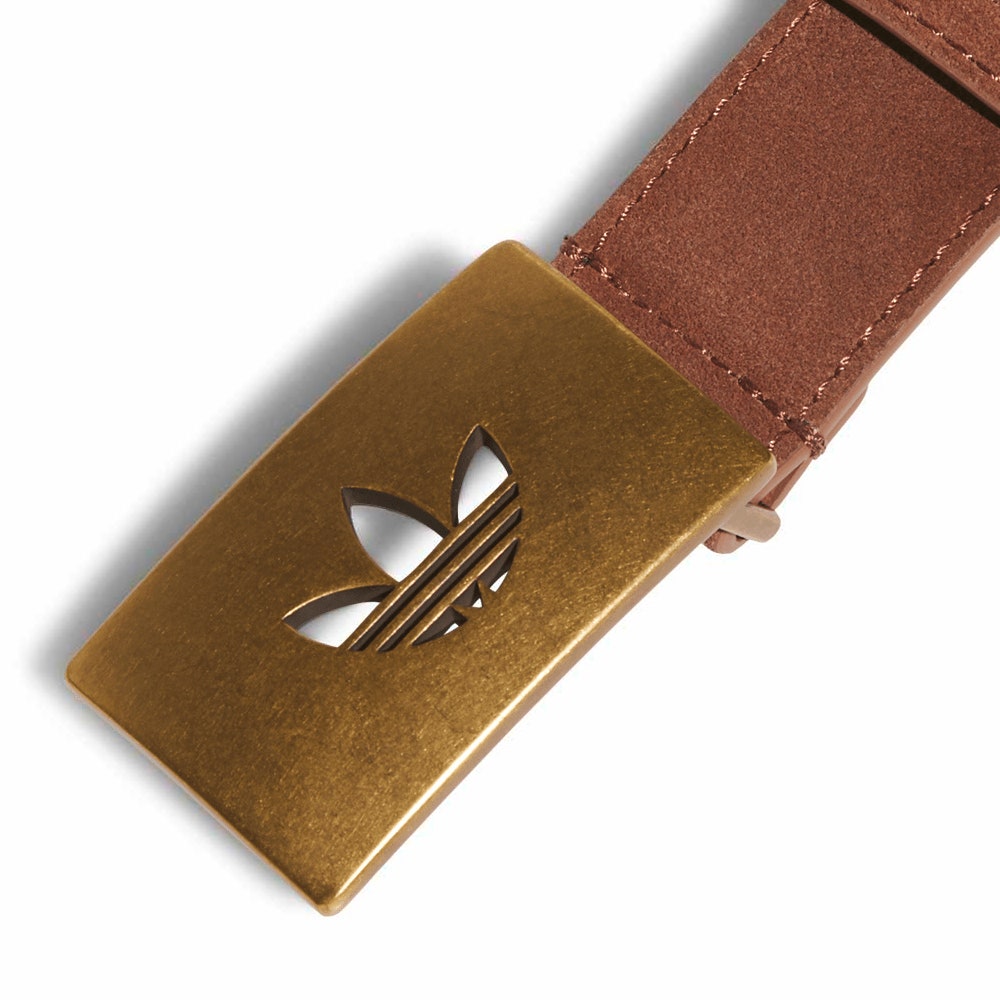 adidas Golf Originals - Monogram Leather Belt - Brown AW26
