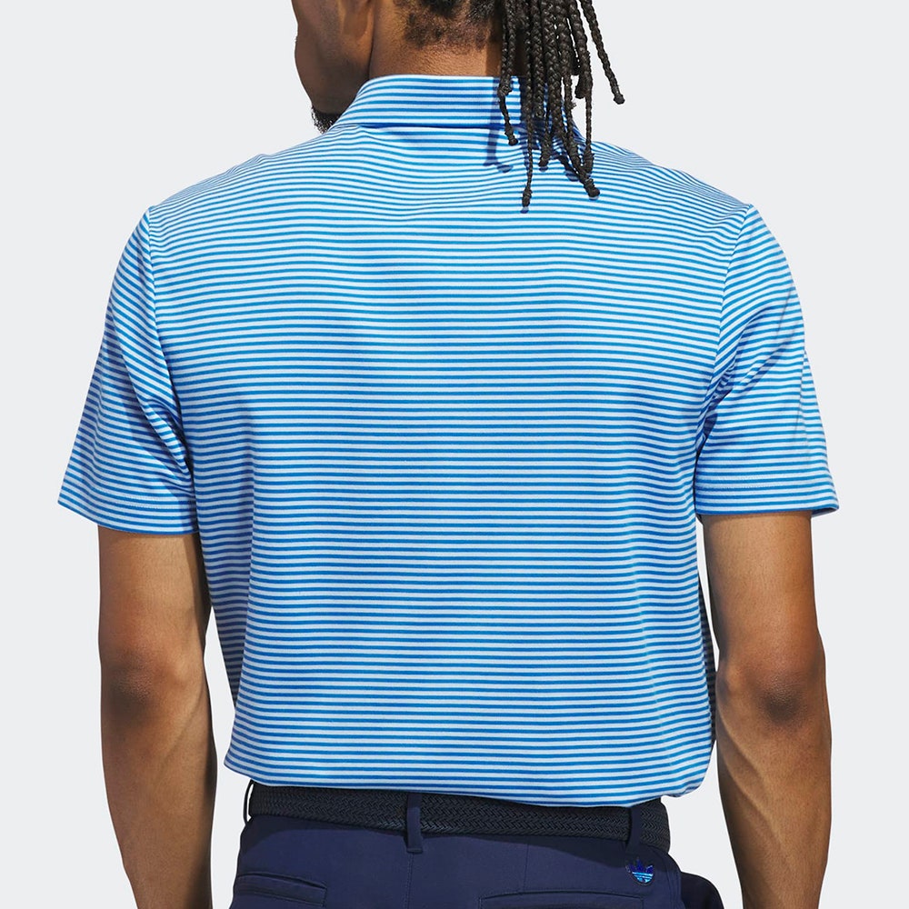 adidas Golf Originals - Stripe Pique Polo - Clear Sky AW25