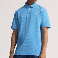 adidas Golf Originals - Stripe Pique Polo - Clear Sky AW25