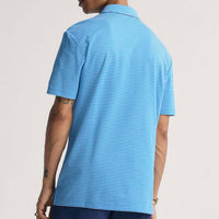 adidas Golf Originals - Stripe Pique Polo - Clear Sky AW25