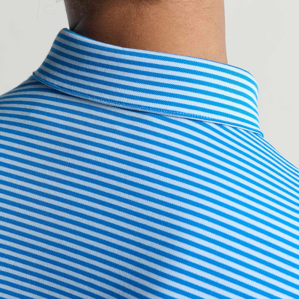 adidas Golf Originals - Stripe Pique Polo - Clear Sky AW25