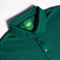 adidas Golf Originals - Stripe Pique Polo - Court Green SS26