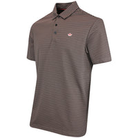 adidas Golf Originals - Stripe Pique Polo - Trace Brown AW25