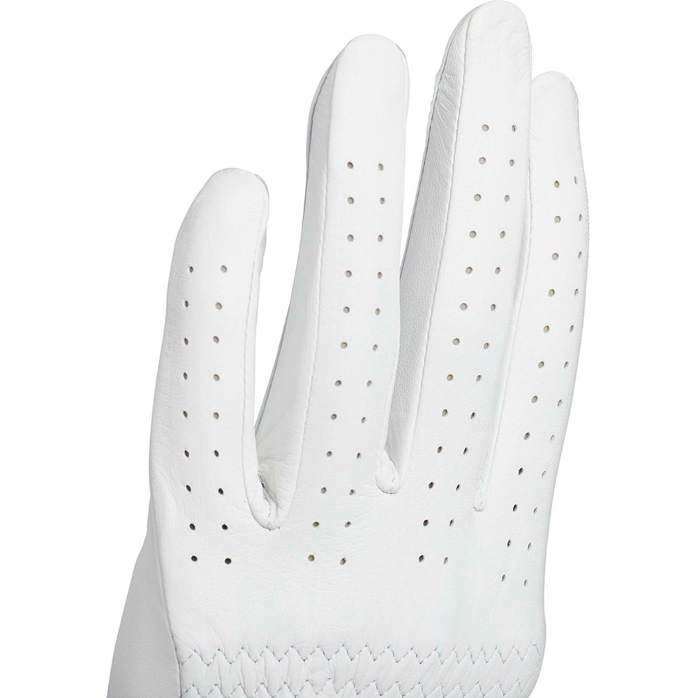 adidas Golf Originals - Trefoil Leather Glove - White - Orange SS26
