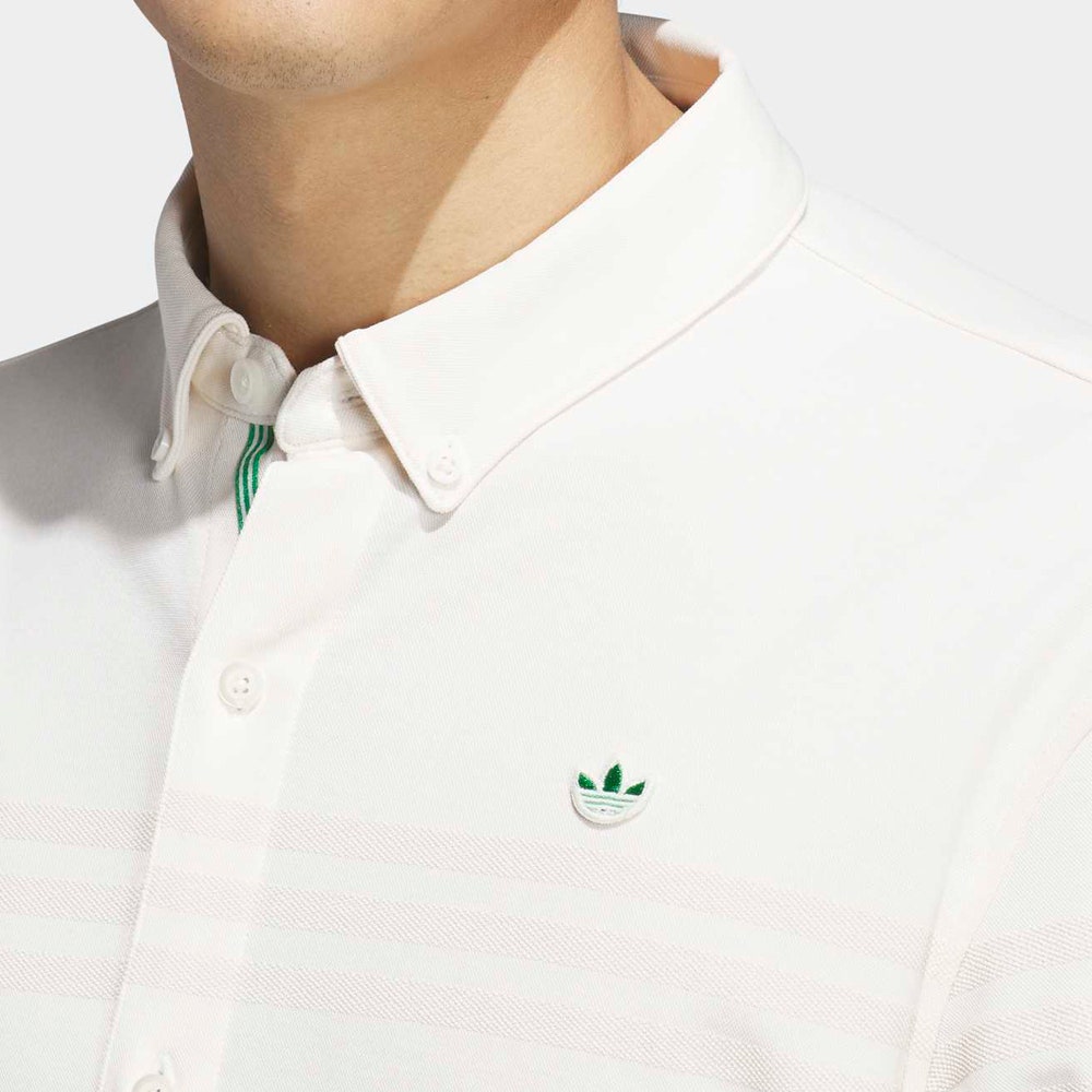 adidas Golf Originals - Twistknit Button Up LS - Chalk White AW26