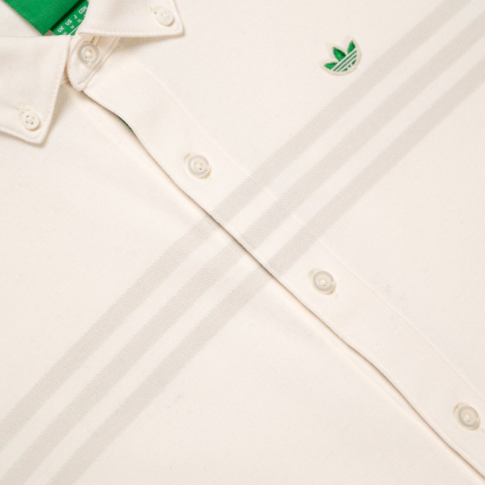 adidas Golf Originals - Twistknit Button Up LS - Chalk White AW26