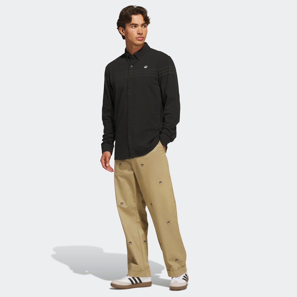 adidas Golf Originals - Twistknit Button Up LS - Black AW26