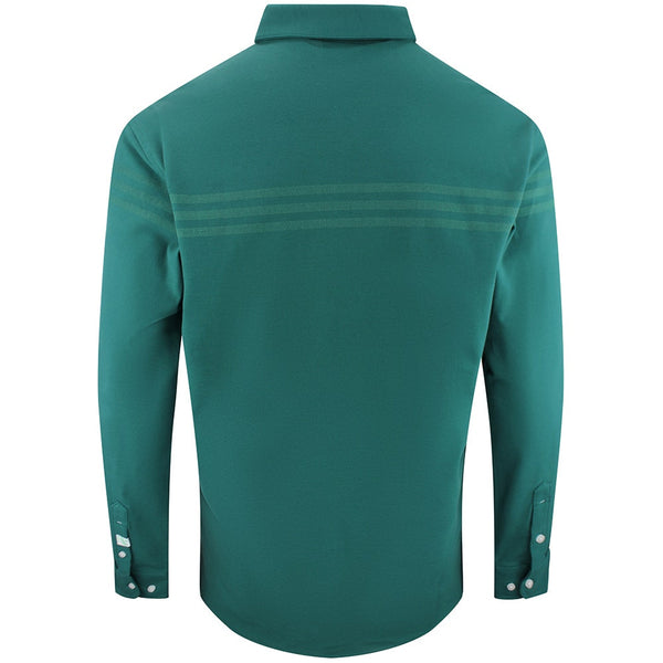 adidas Golf Originals - Twistknit Button Up LS - Collegiate Green AW26