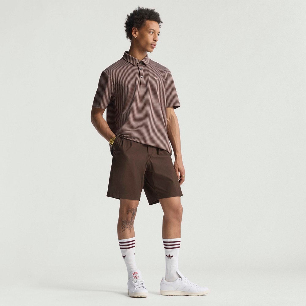 adidas Golf Originals - Twistknit Pleat Short - Dark Brown AW25
