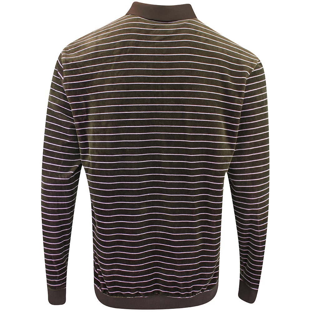 adidas Golf Originals - Velour LS Polo - Dark Brown AW25