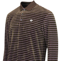adidas Golf Originals - Velour LS Polo - Dark Brown AW25