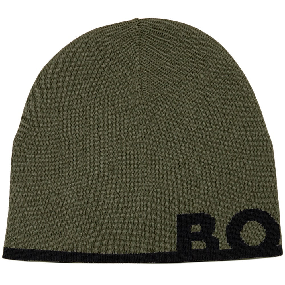 BOSS Golf Beanie - Reviso Reversible - Khaki Green WI26
