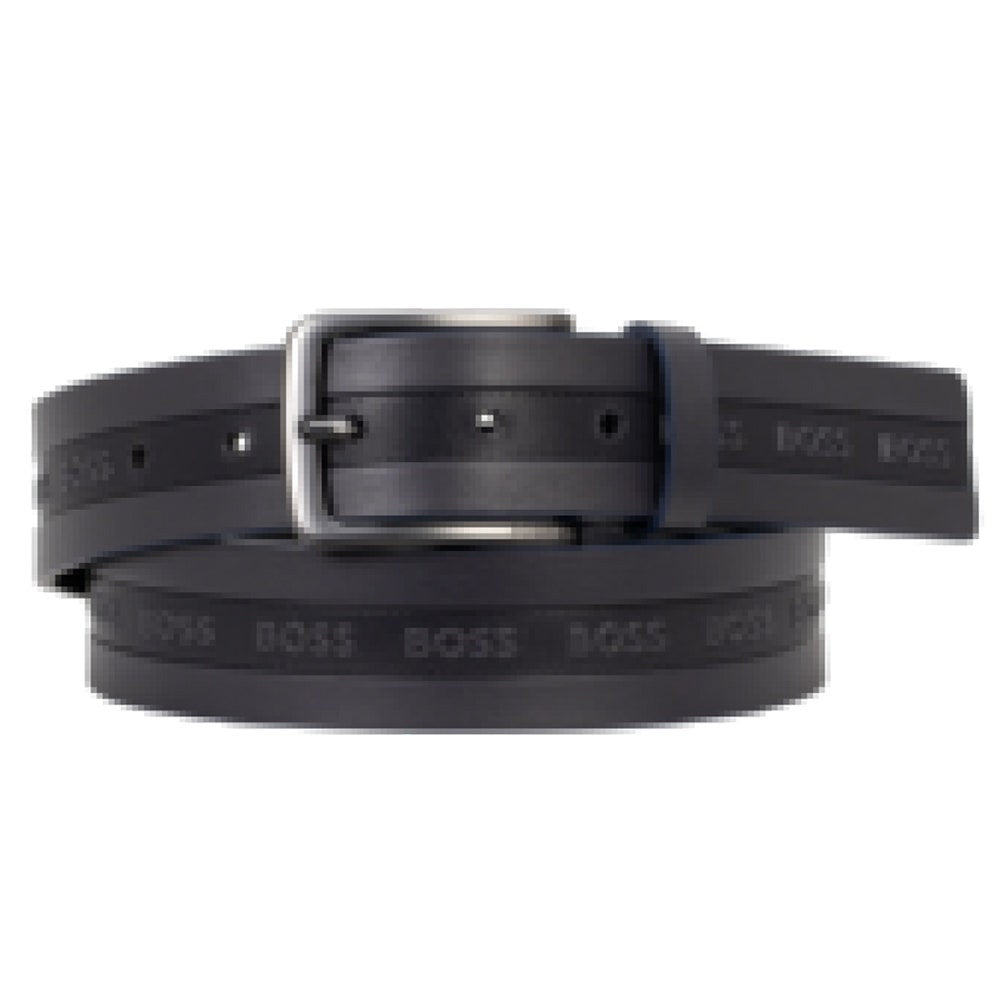 BOSS Golf Belt - Vered Grid Sz35 - Dark Navy SP26