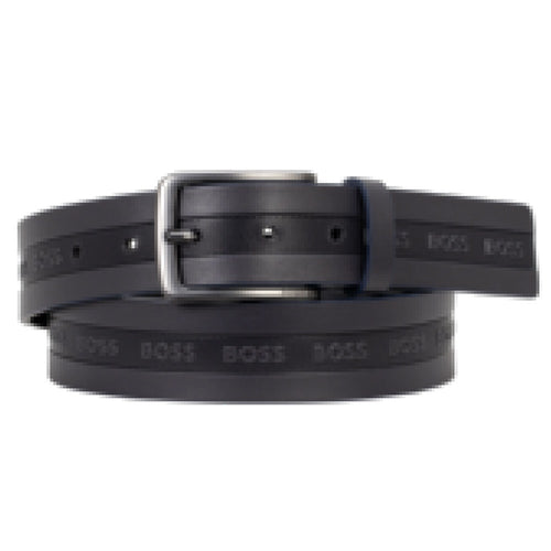 BOSS Golf Belt - Vered Grid Sz35 - Dark Navy SP26