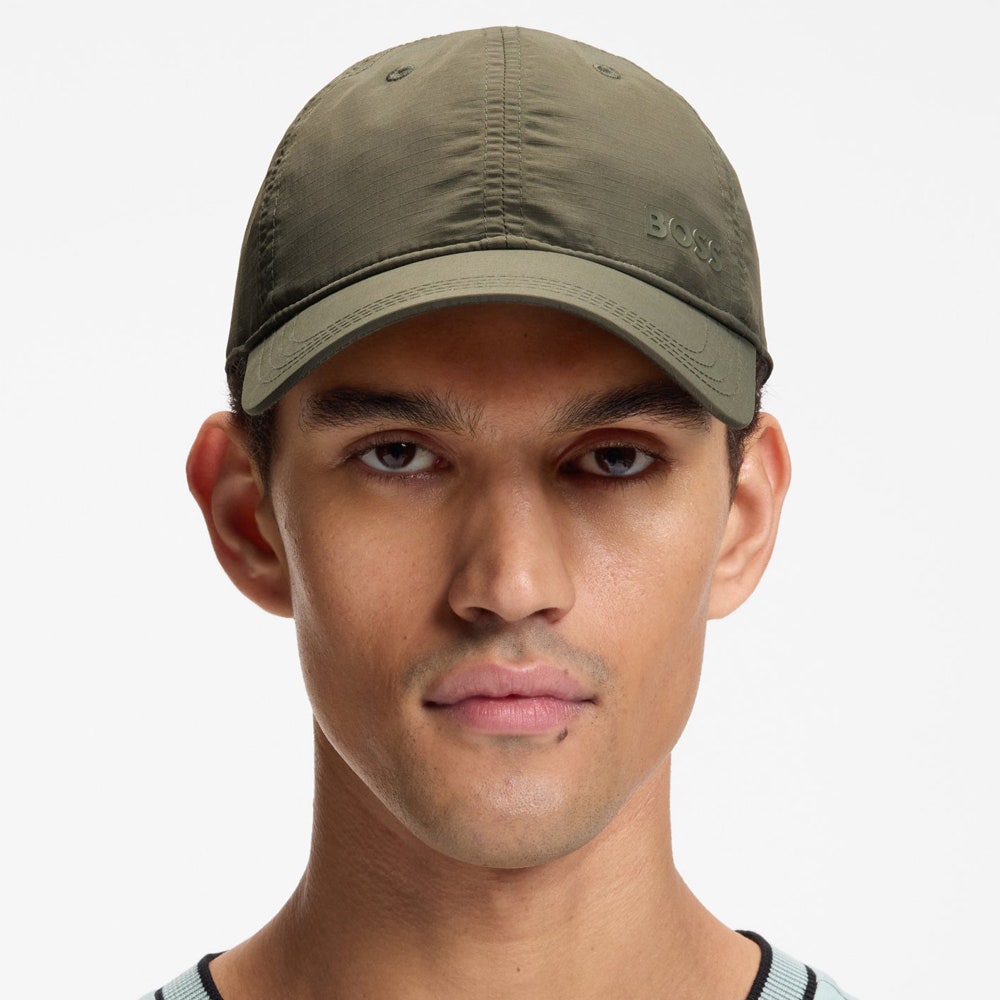 BOSS Golf Cap - Lach Ripstop - Olive Green SP26