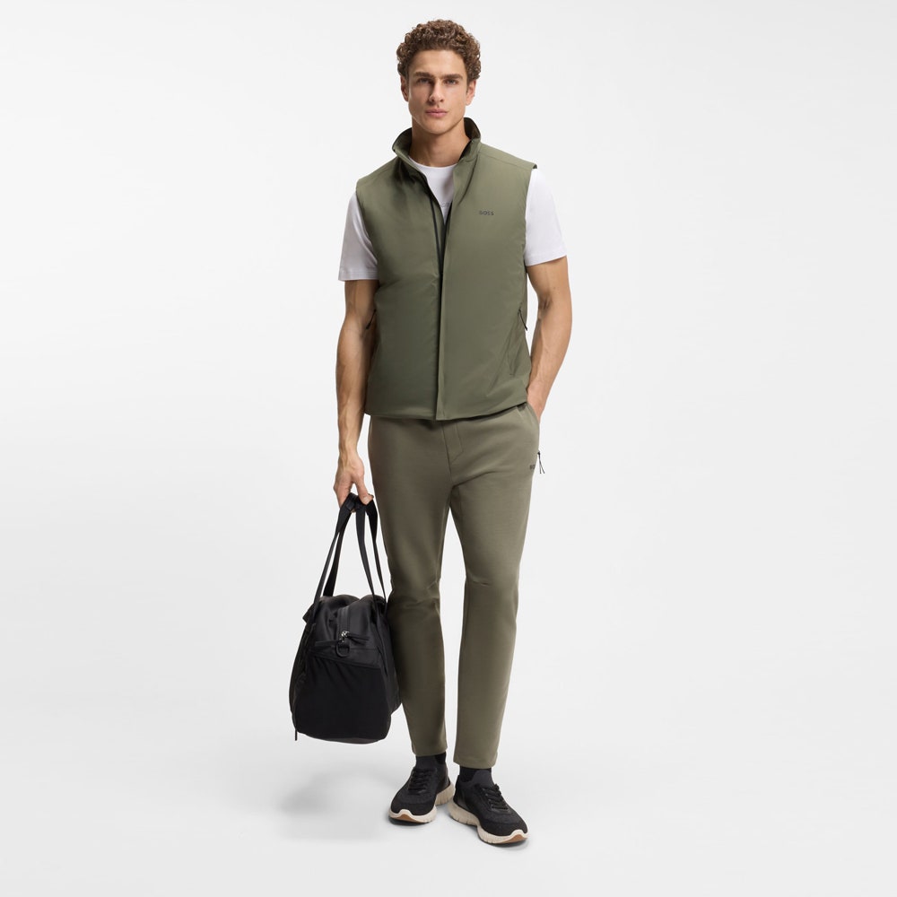 BOSS Golf Gilet - Lite-X Vest - Olive Green SP26