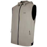 BOSS Golf Gilet - Terrace FZ Hooded Vest - Brindle SU26