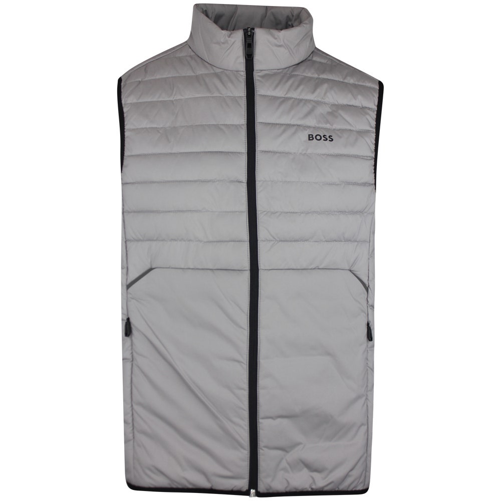 BOSS Golf Gilet - V_Urbanex FZ Vest - Open Grey SP26