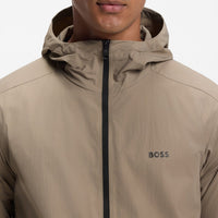 BOSS Golf Jacket - Airynix Hoodie FZ - Brindle FA26