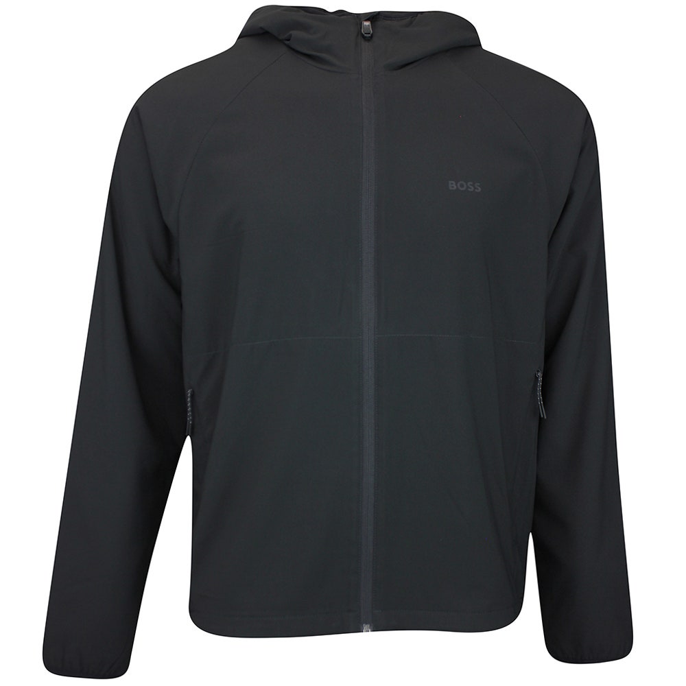 BOSS Golf Jacket - GOC Lightweight Hoodie - Black WI25