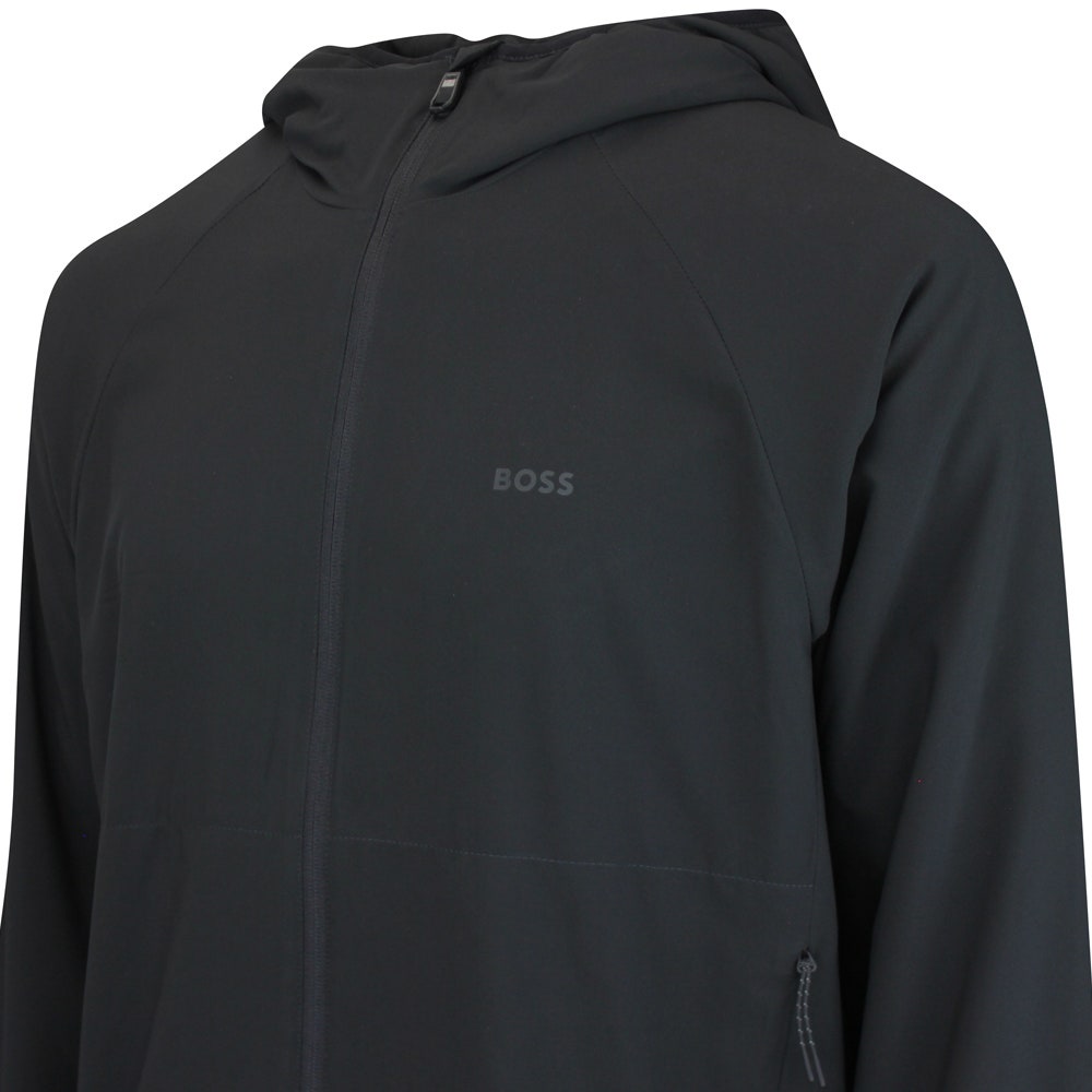 BOSS Golf Jacket - GOC Lightweight Hoodie - Black WI25