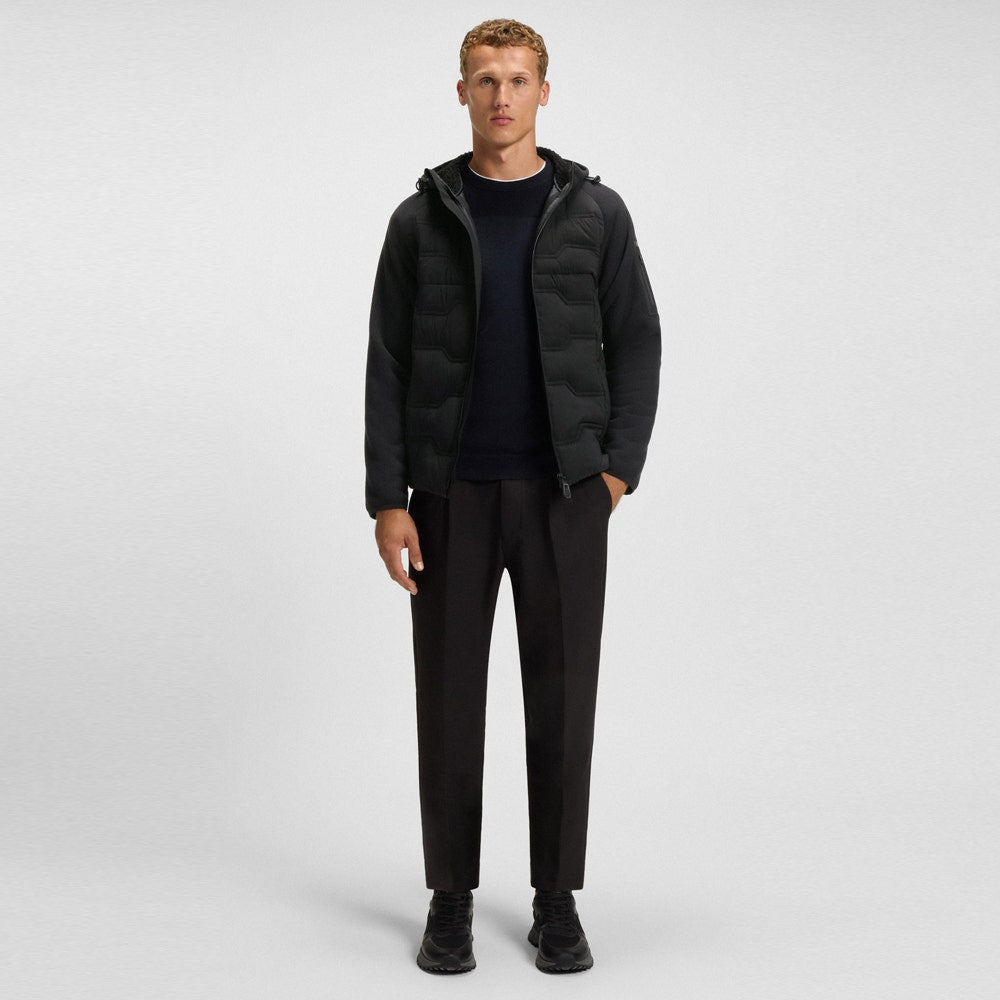 BOSS Golf Jacket - Hole19 Sherpa Hoodie - Black WI25