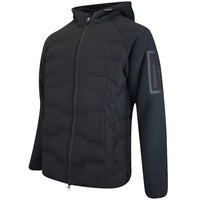BOSS Golf Jacket - Hole19 Sherpa Hoodie - Black WI25