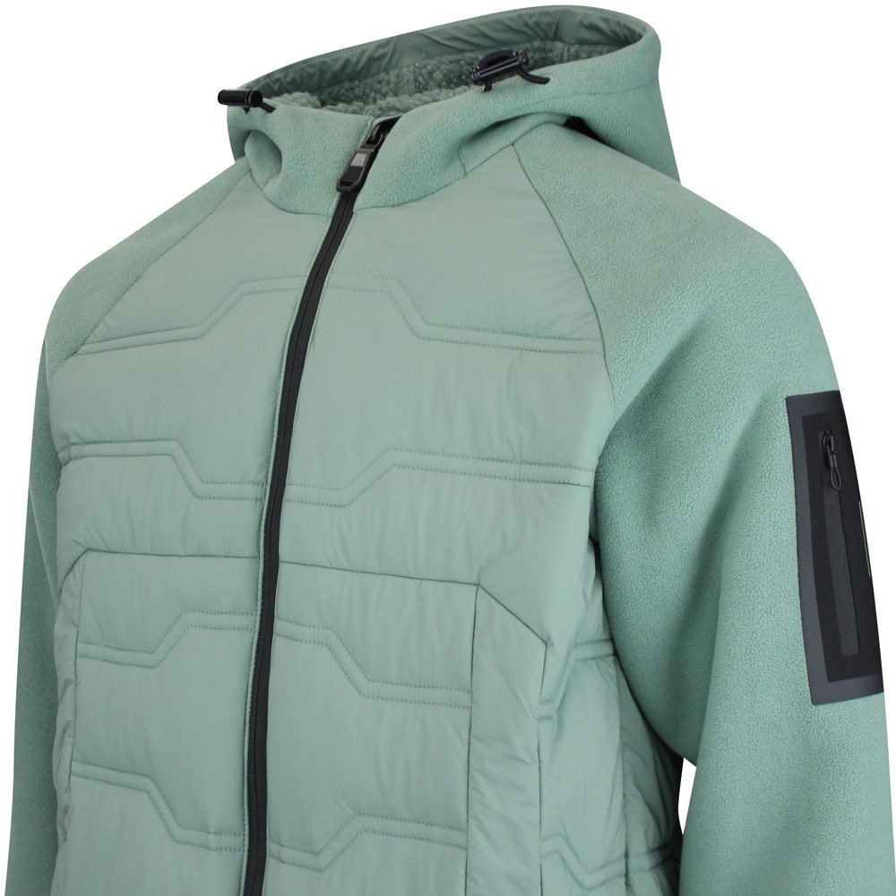 BOSS Golf Jacket - Hole19 Sherpa Hoodie - Laurel Wreath WI25