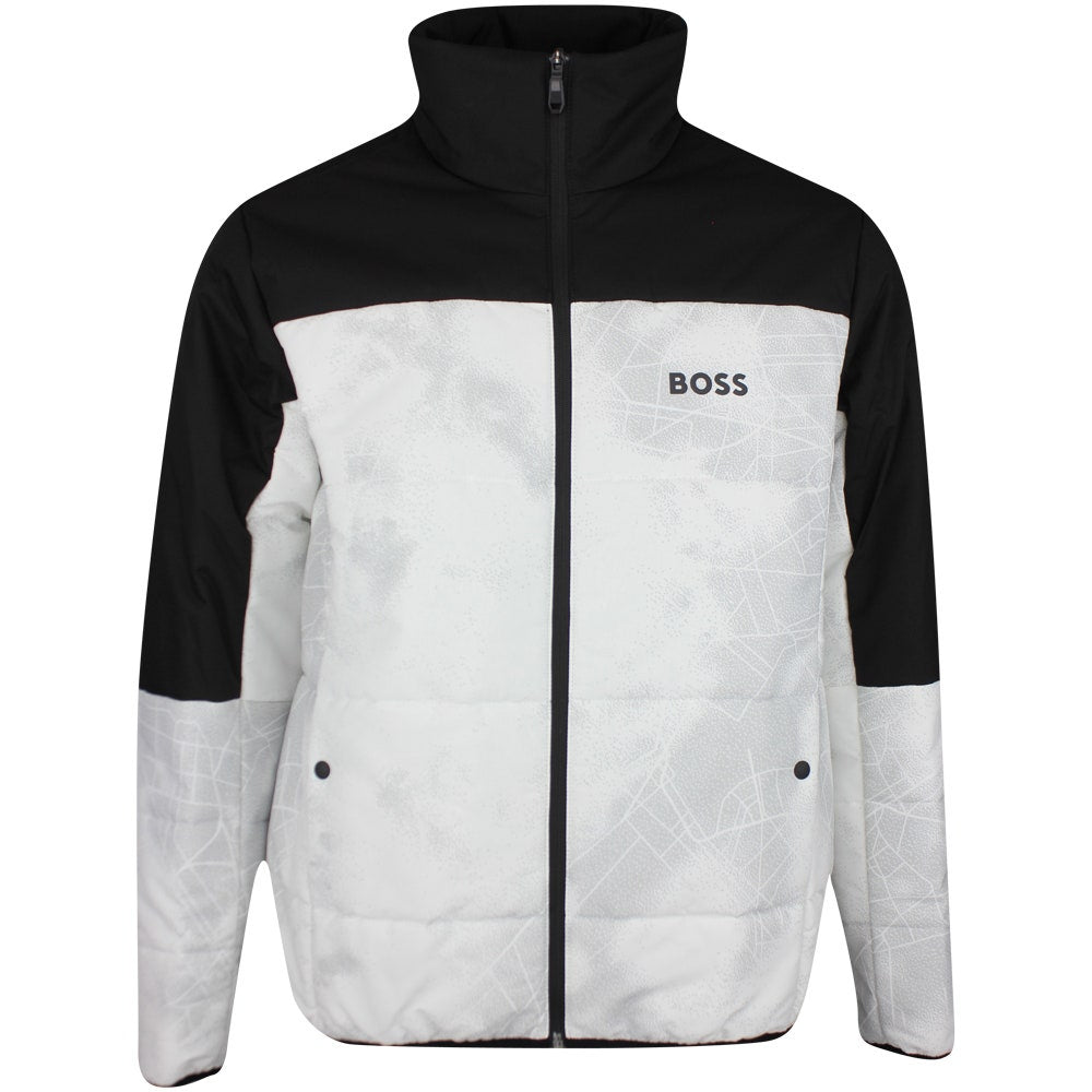 BOSS Golf Jacket - J_Hamar 4 Quilted - White WI24