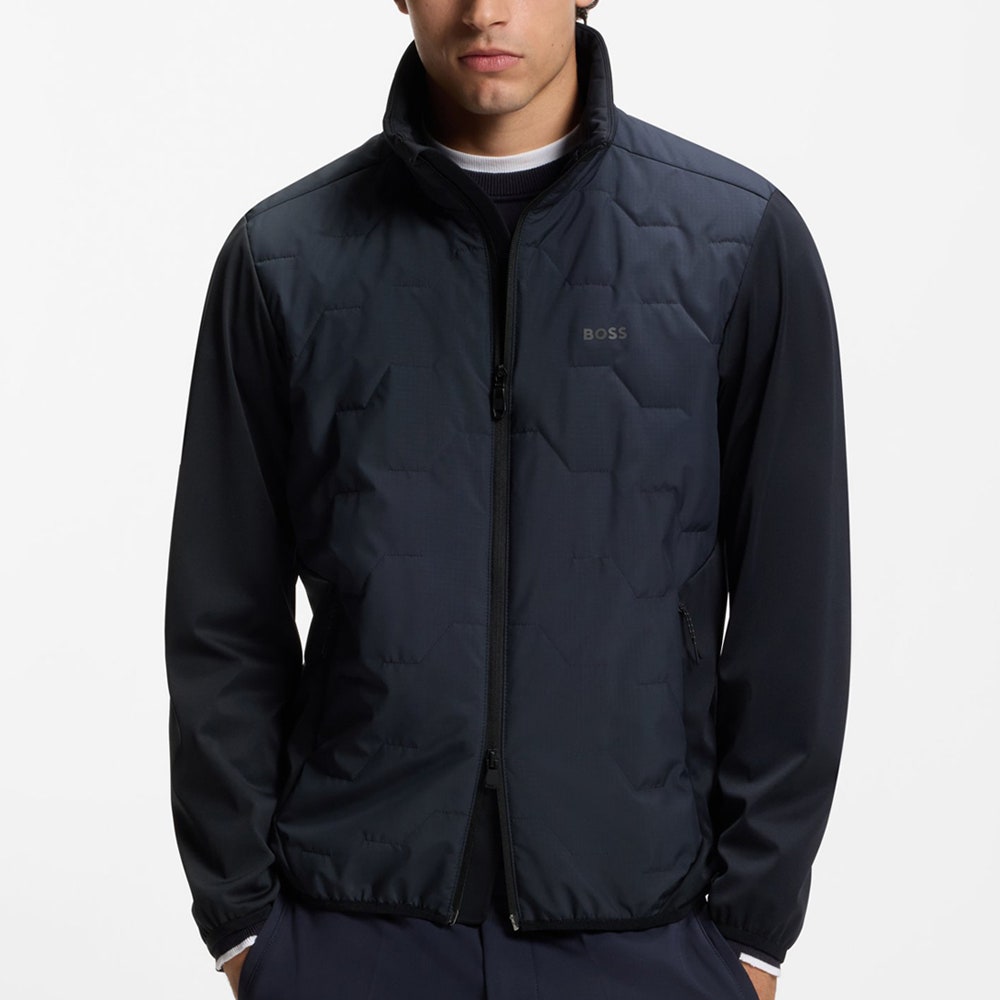 BOSS Golf Jacket - Padded Chip GOC - Dark Navy SP26
