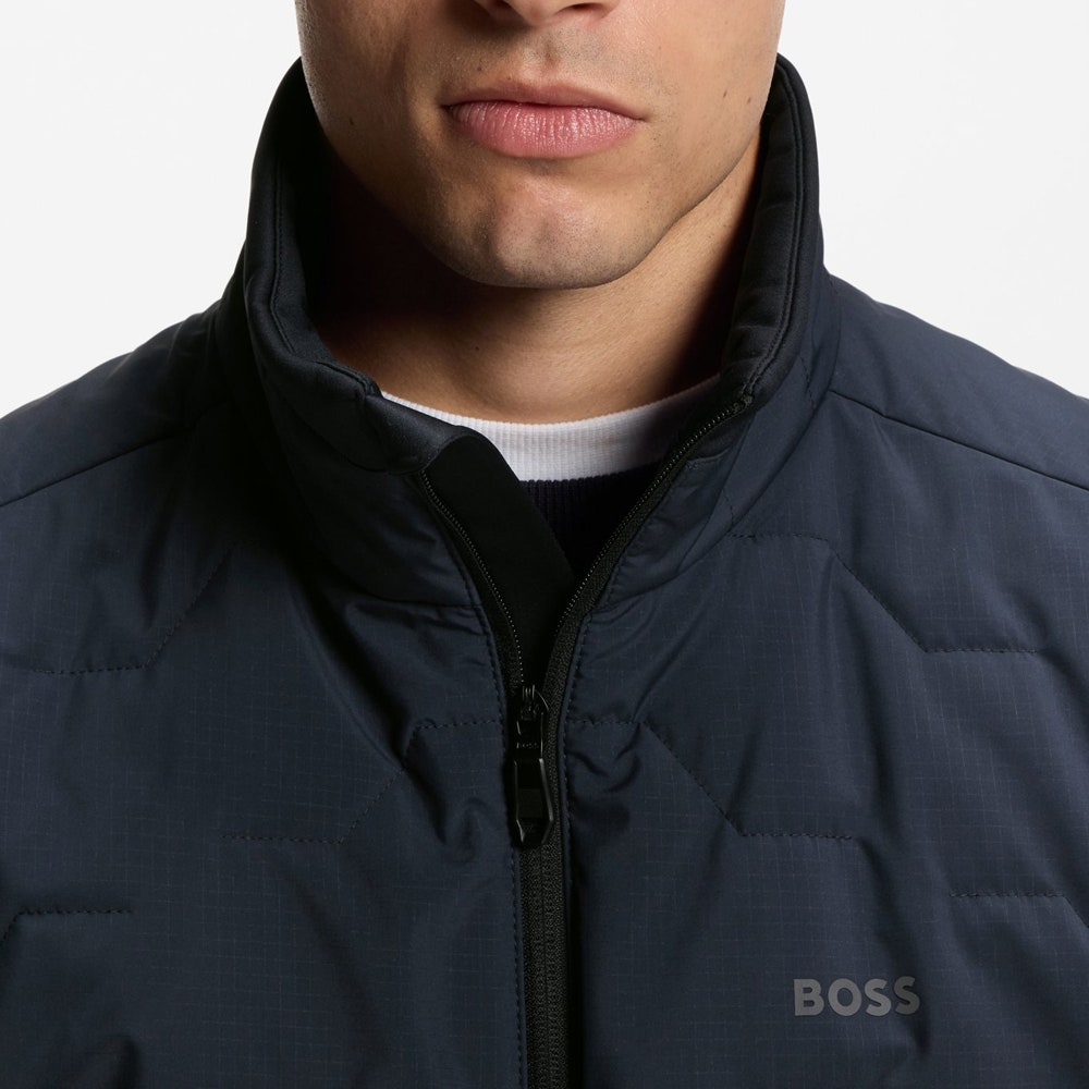BOSS Golf Jacket - Padded Chip GOC - Dark Navy SP26
