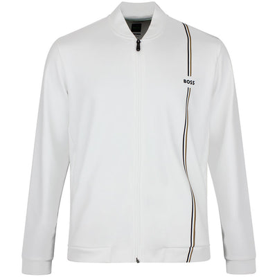 BOSS Golf Jacket - TOC Game Track Jacket FZ - Bright White FA26